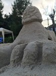 家族で砂の芸術
